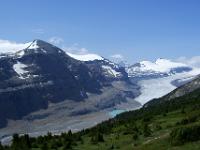 Saskatchewan Glacier mit Castleguard Mountain rechts - Jasper NP